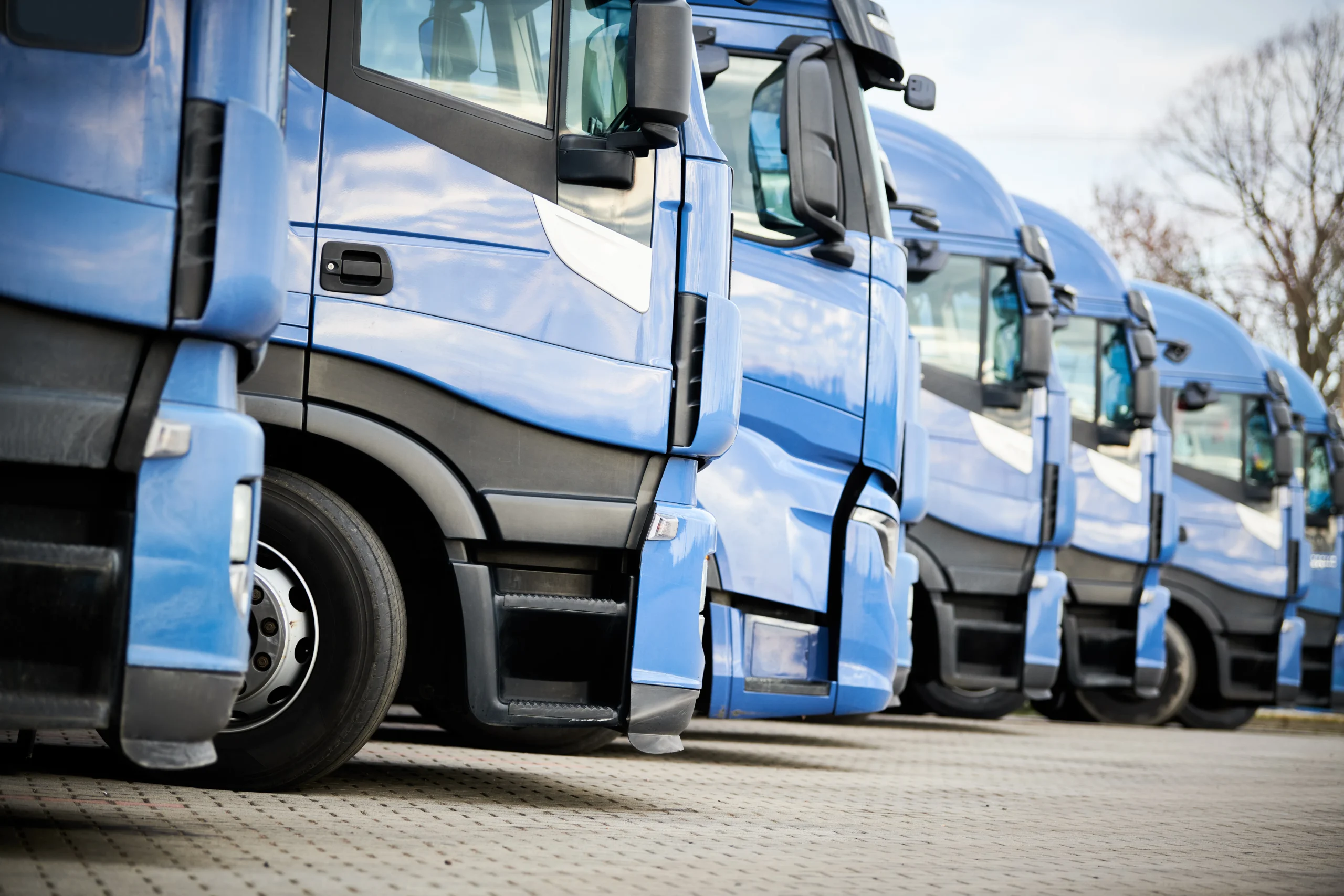 HGV fleet on the motorway
