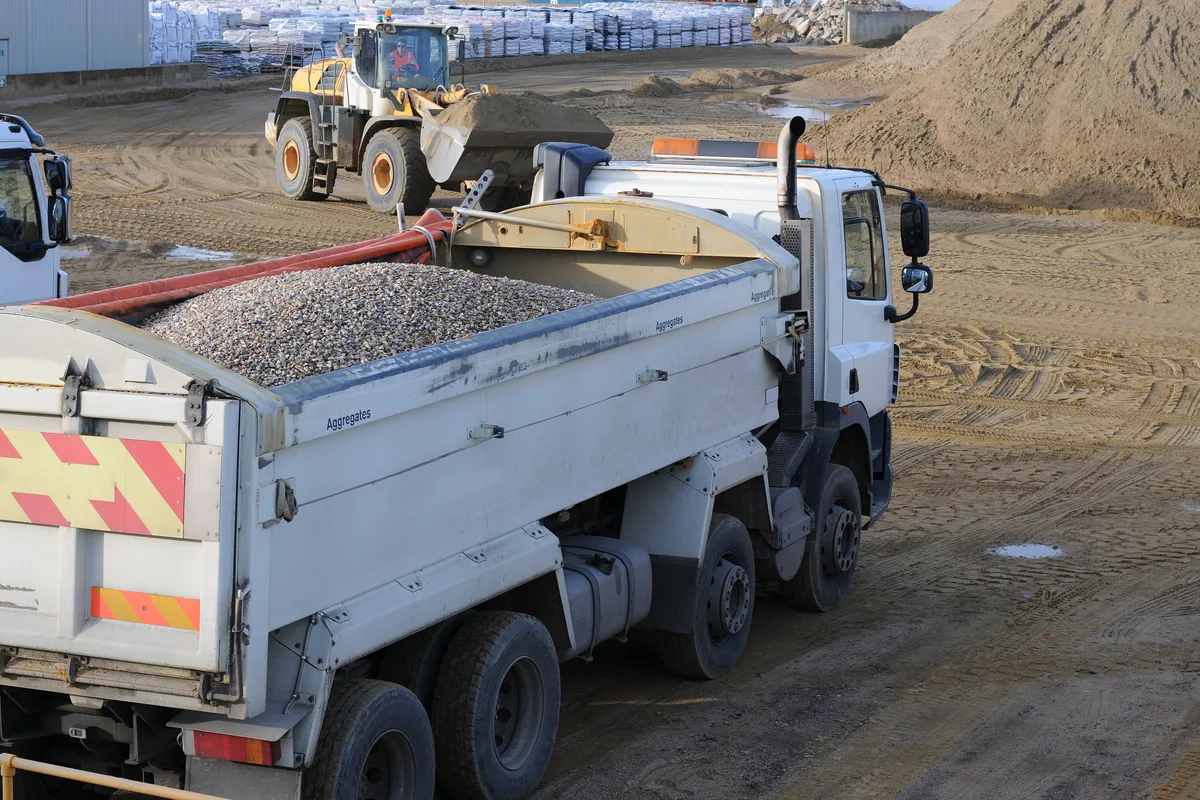 Tipper fleet operating under transport manager oversight