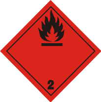 ADR Class 2.1 flammable gas label