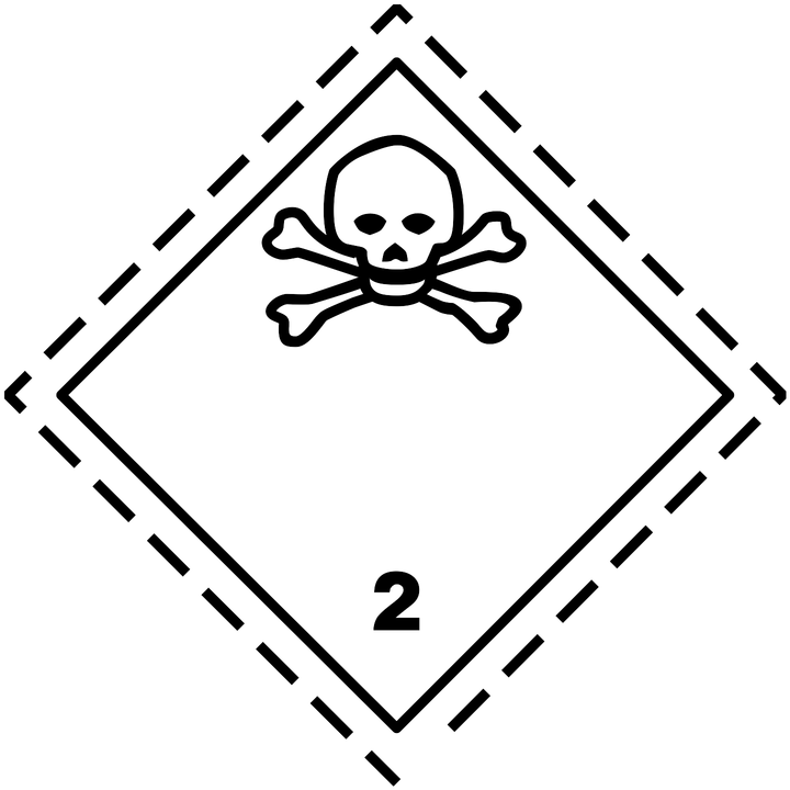 ADR Class 2.3 toxic gas label