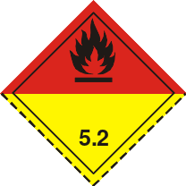 ADR Class 5.2 organic peroxide label