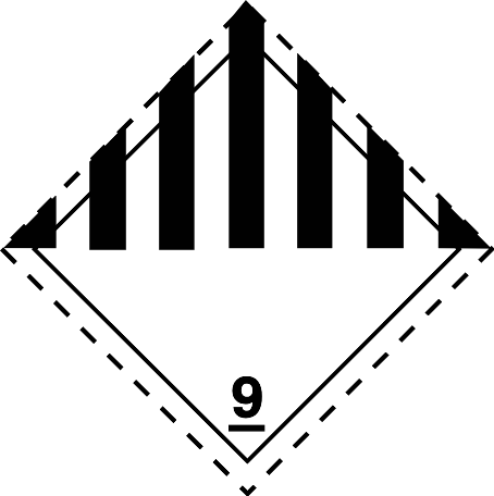 ADR Class 9 miscellaneous dangerous goods label